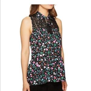 kate spade ♠️ lace yolk sleeveless blouse